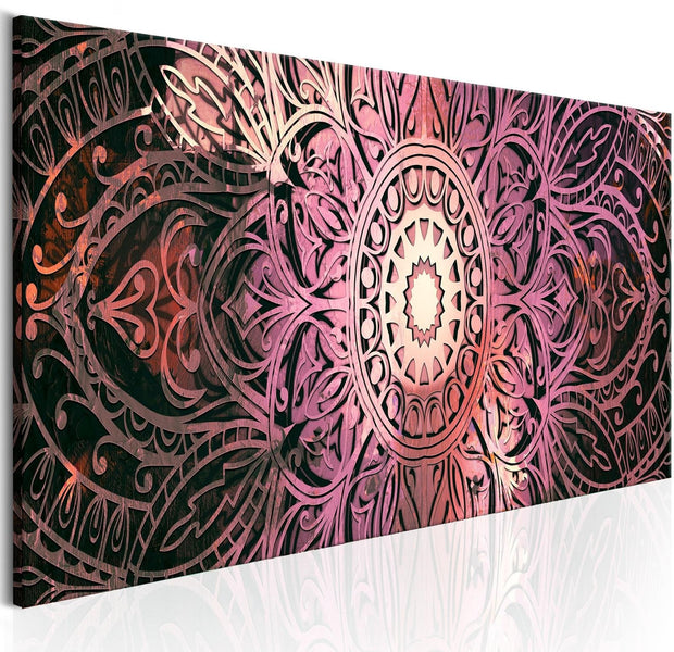 Stretched Canvas Zen Art - Ruby Mandala-Tiptophomedecor