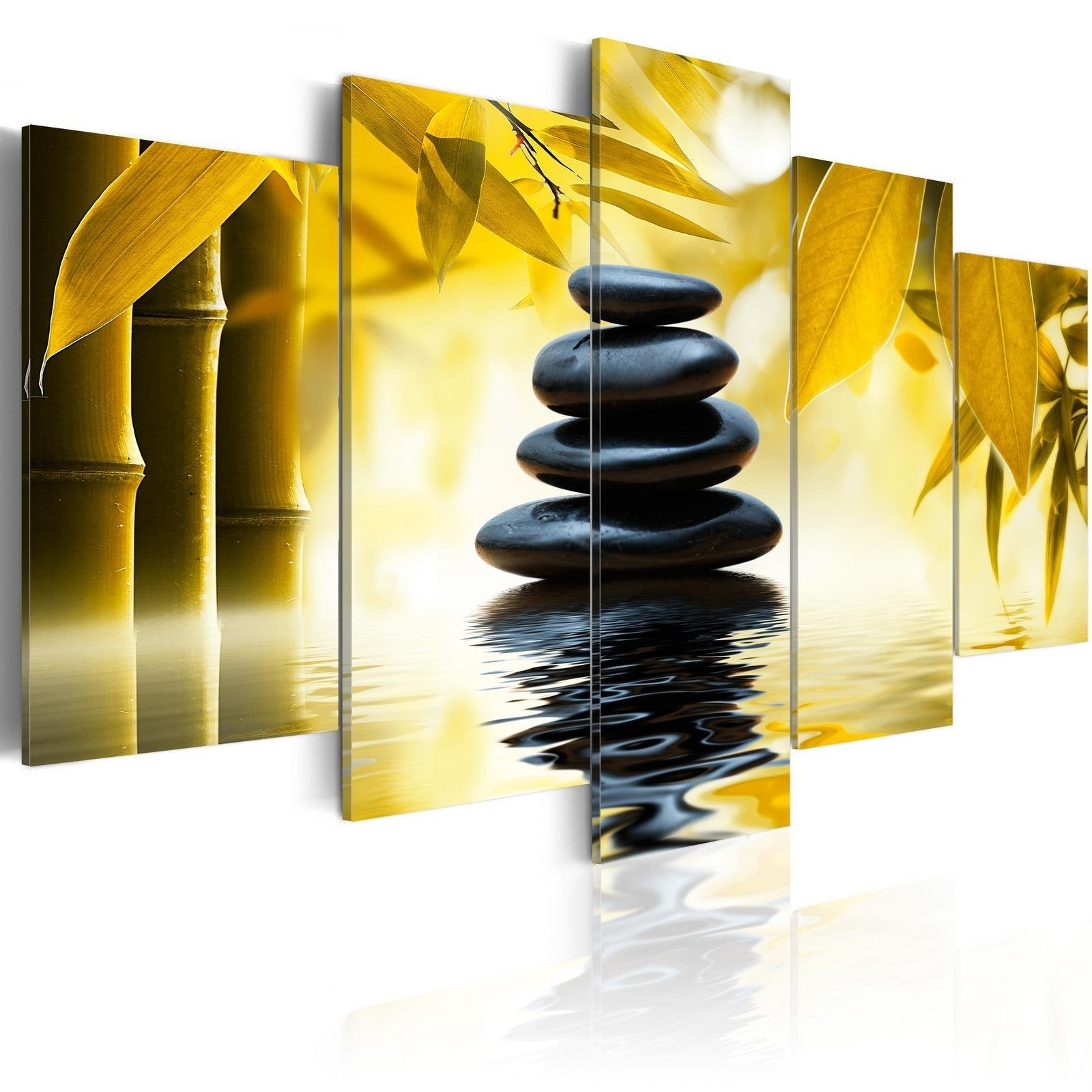 Stretched Canvas Zen Art - Safflower Relaxation-Tiptophomedecor