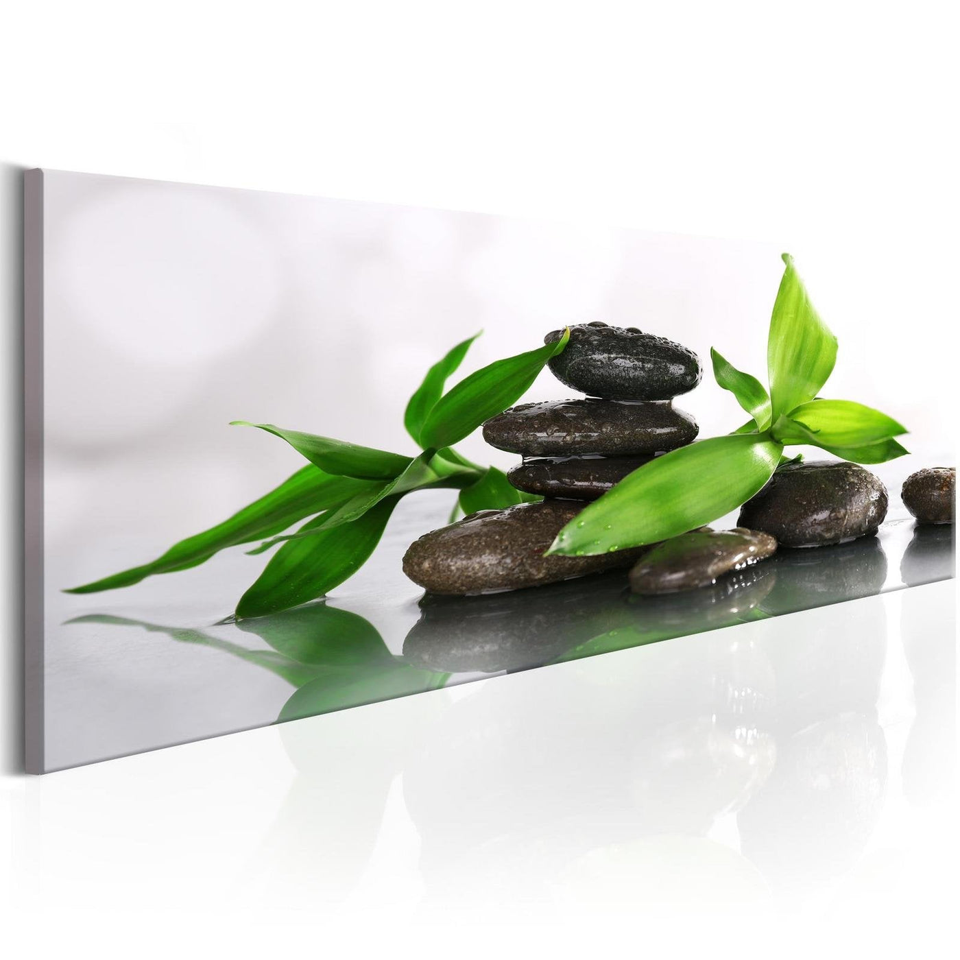 Stretched Canvas Zen Art - Spa: Bamboo And Stones-Tiptophomedecor