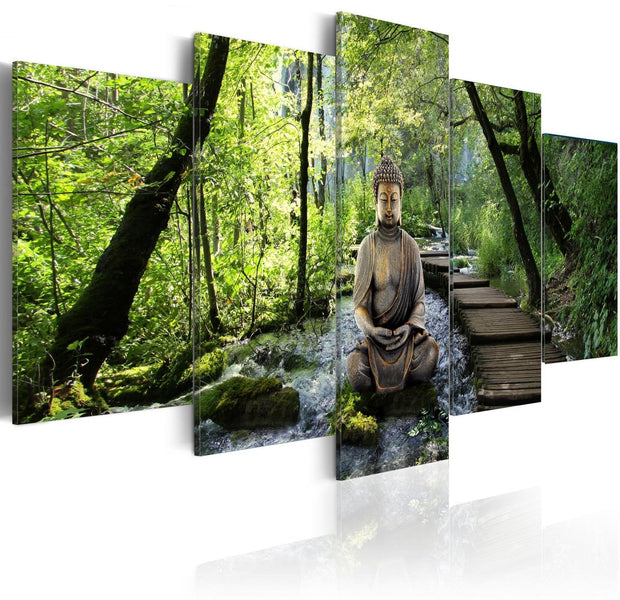 Stretched Canvas Zen Art - Stream Of Consciousness-Tiptophomedecor