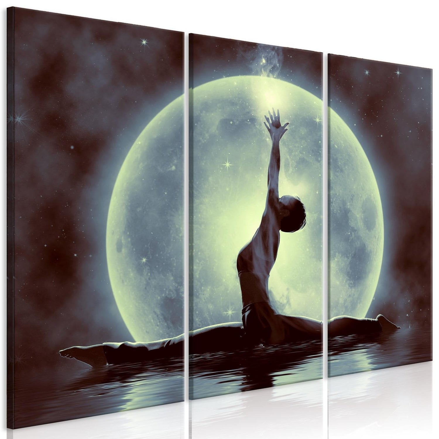 Stretched Canvas Zen Art - Twine Green-Tiptophomedecor