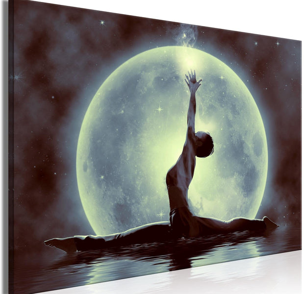 Stretched Canvas Zen Art - Twine Wide Green-Tiptophomedecor