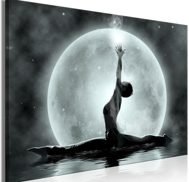 Stretched Canvas Zen Art - Twine Wide Grey-Tiptophomedecor