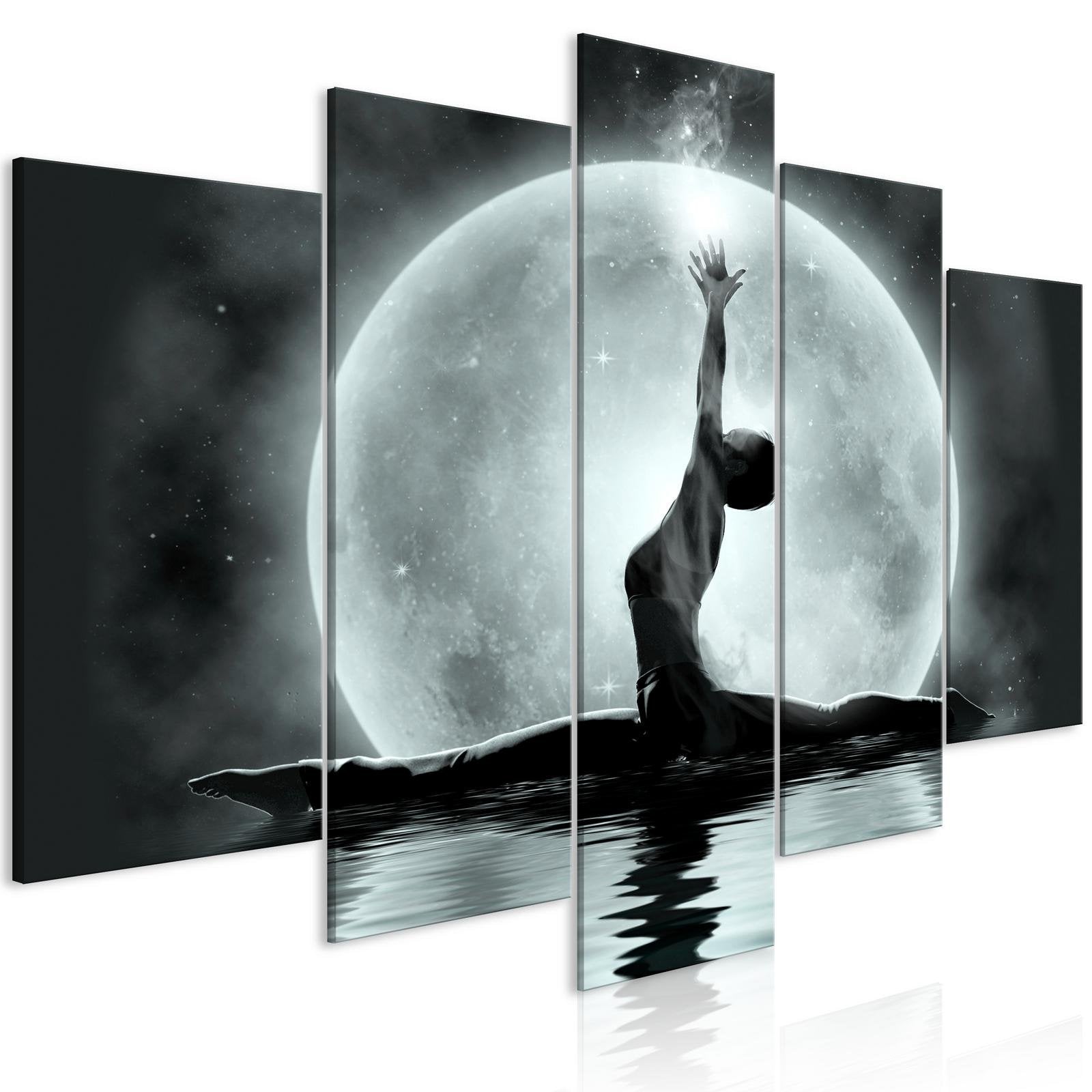 Stretched Canvas Zen Art - Twine Wide Grey-Tiptophomedecor