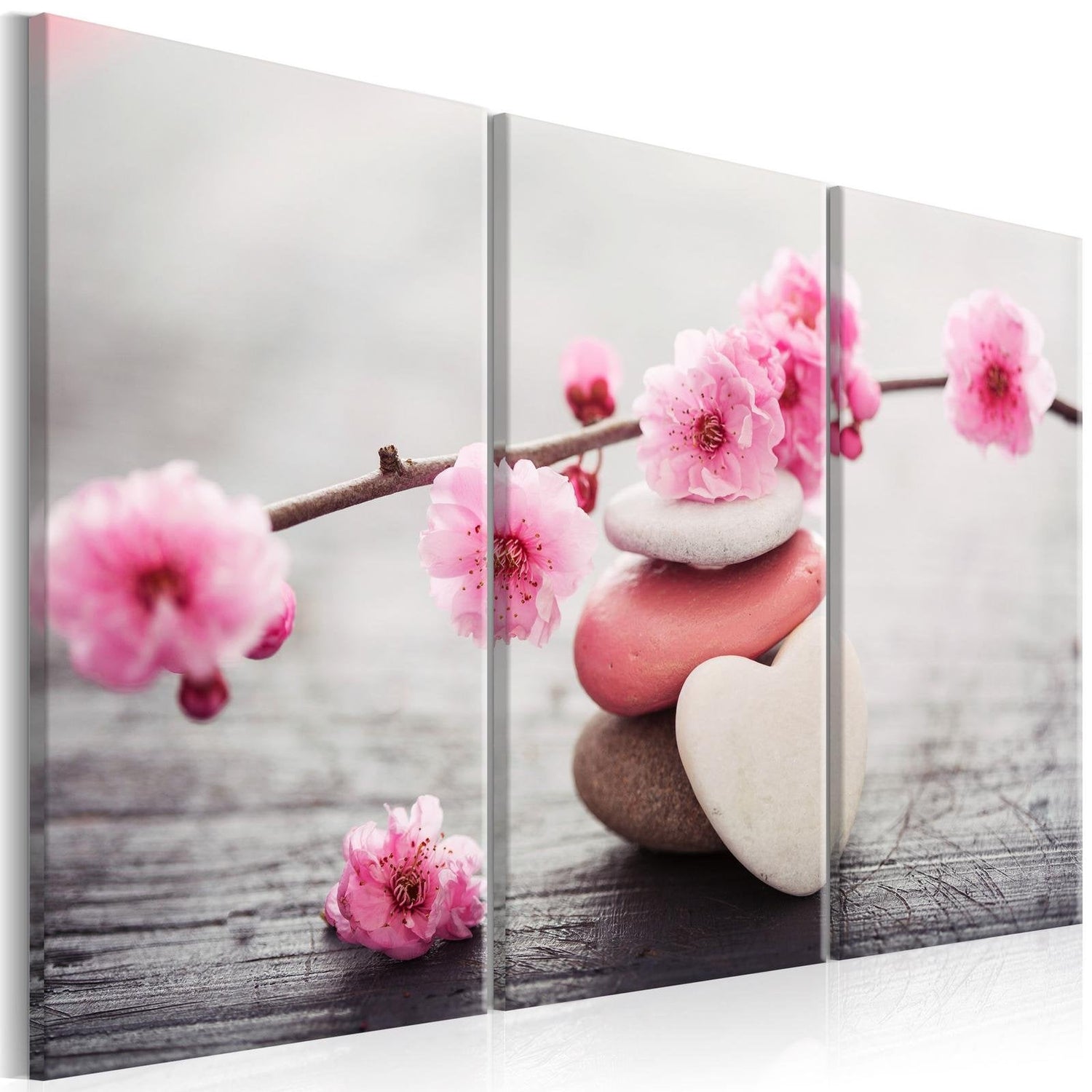 Stretched Canvas Zen Art - Zen: Cherry Blossoms Ii-Tiptophomedecor