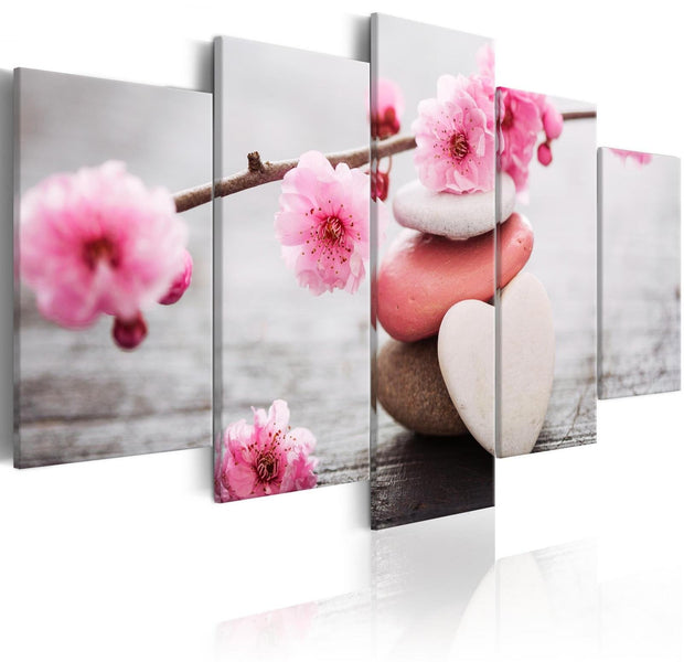 Stretched Canvas Zen Art - Zen: Cherry Blossoms Iii-Tiptophomedecor