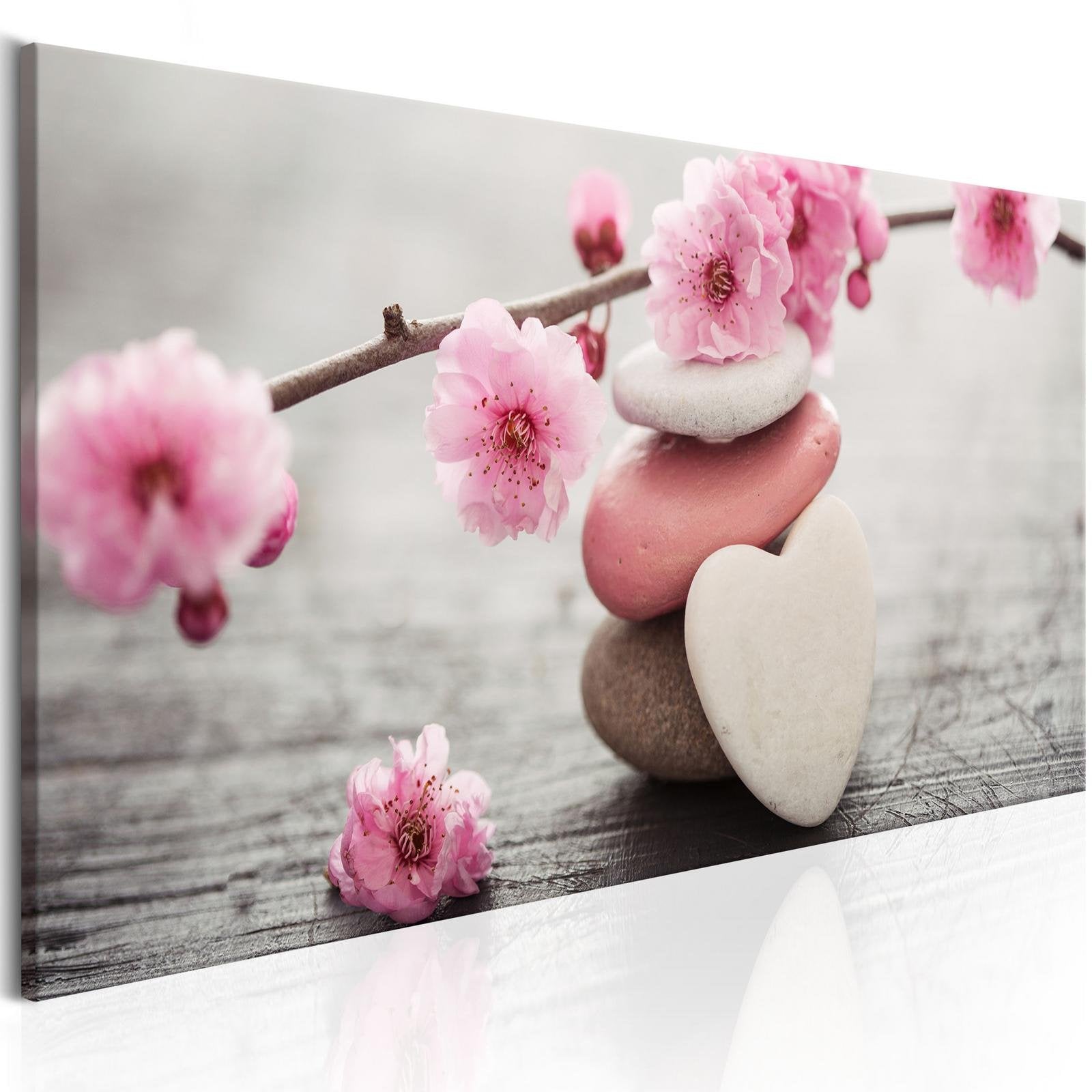 Stretched Canvas Zen Art - Zen: Cherry Blossoms Iv-Tiptophomedecor