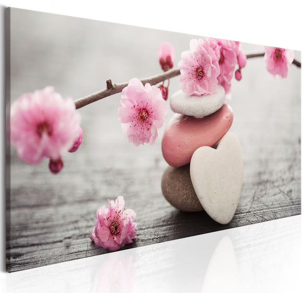 Stretched Canvas Zen Art - Zen: Cherry Blossoms-Tiptophomedecor