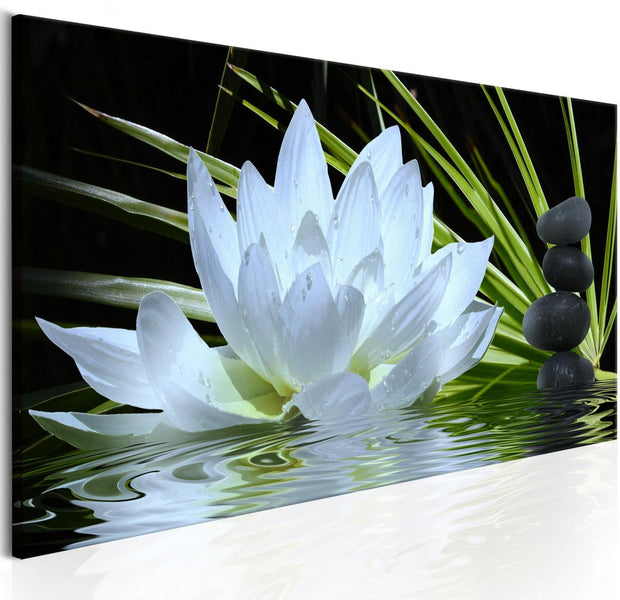 Stretched Canvas Zen Art - Zen Garden Narrow-Tiptophomedecor