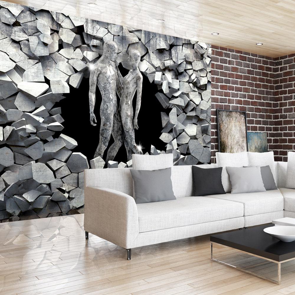 Peel and stick wall mural - Stone People-TipTopHomeDecor