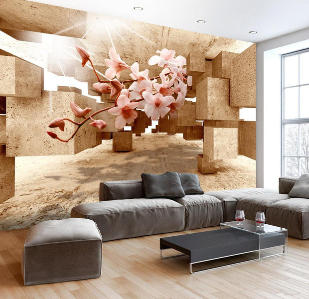 Peel and stick wall mural - Flower Surprise-TipTopHomeDecor