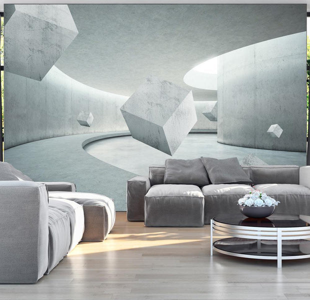 Peel and stick wall mural - Geometry of the Cube-TipTopHomeDecor