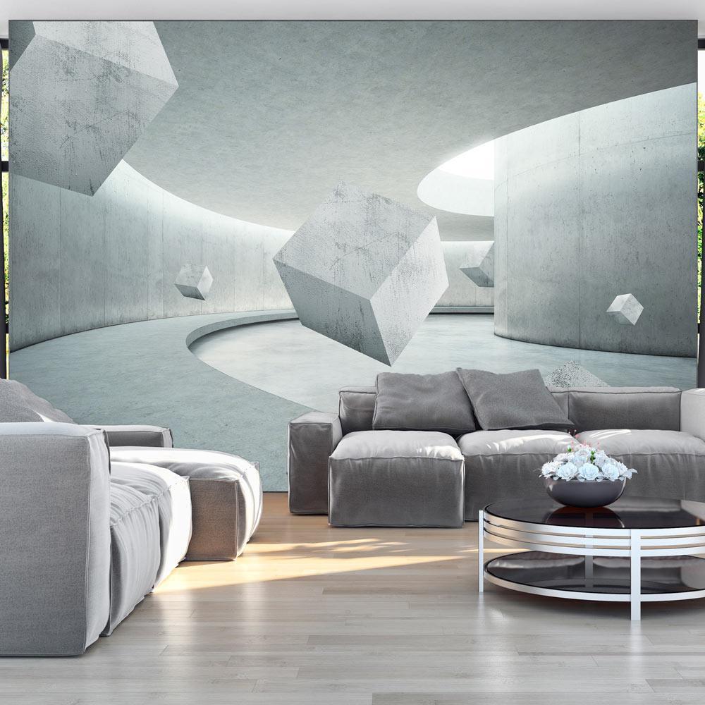 Peel and stick wall mural - Geometry of the Cube-TipTopHomeDecor