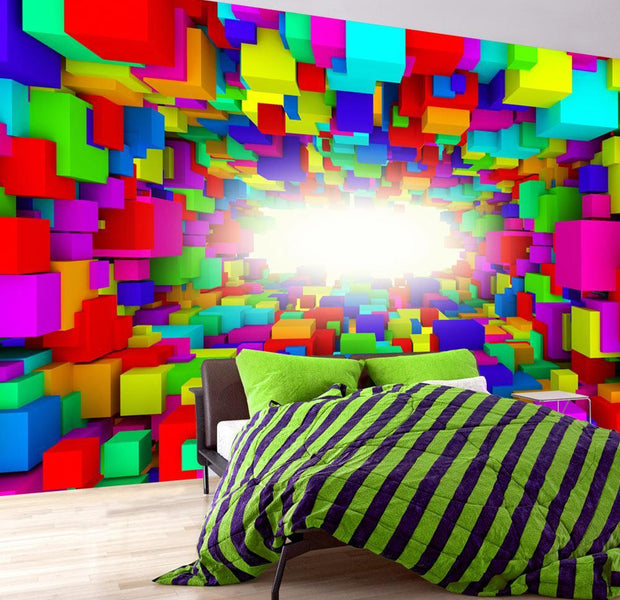 Peel and stick wall mural - Light In Color Geometry-TipTopHomeDecor