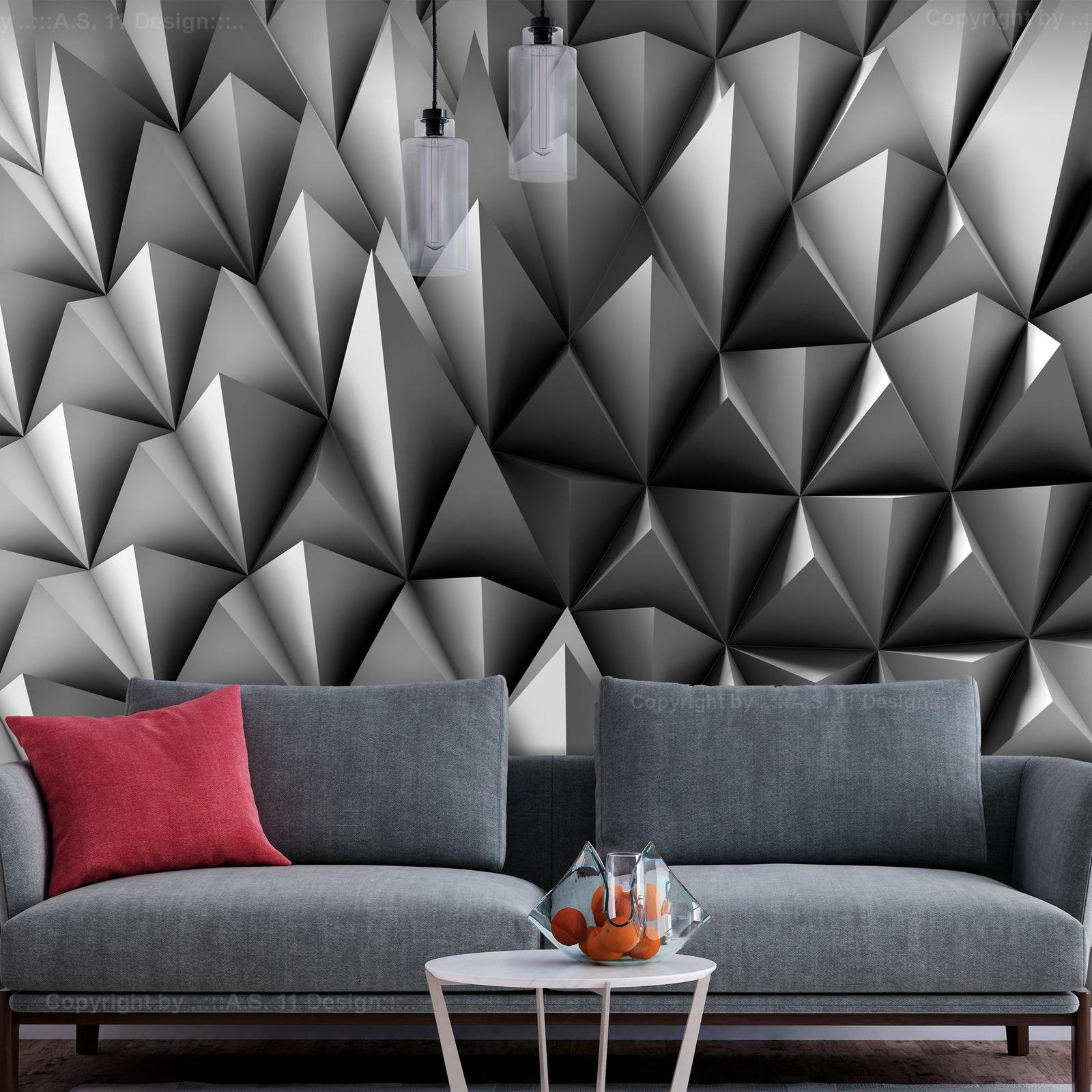 Peel and stick wall mural - Spiky Identity-TipTopHomeDecor