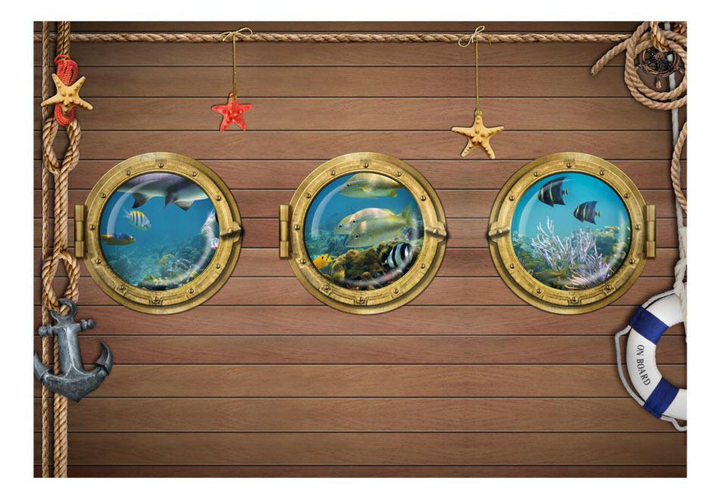 Peel and stick wall mural - Overboard-TipTopHomeDecor