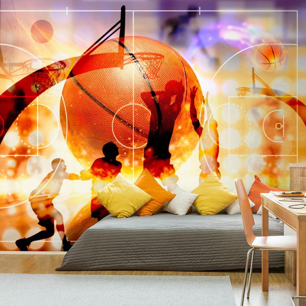 Peel and stick wall mural - Basketball-TipTopHomeDecor