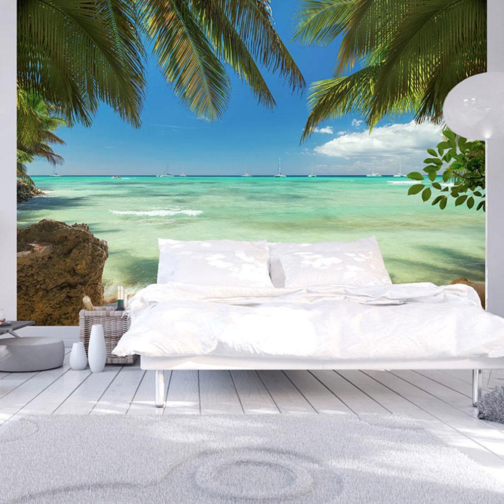 Peel and stick wall mural - Relaxing on the beach-TipTopHomeDecor