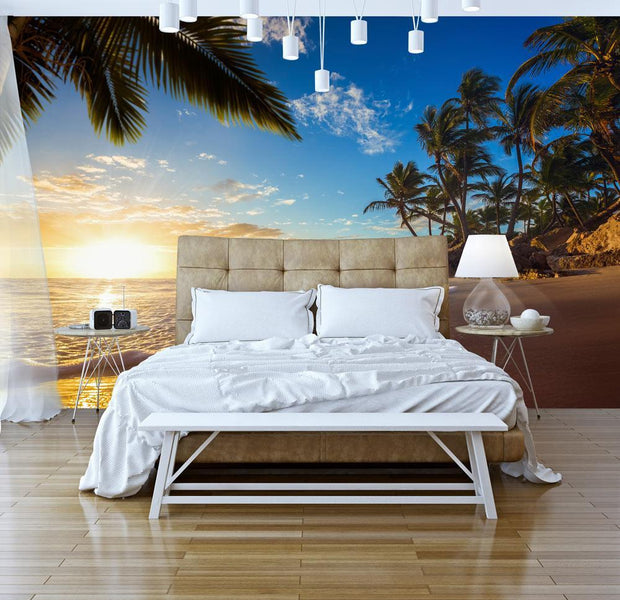 Peel and stick wall mural - Tropical Beach-TipTopHomeDecor