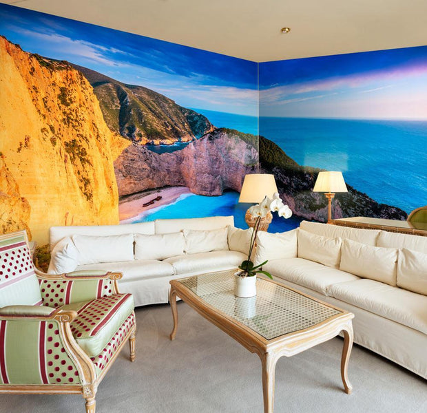 Peel and stick wall mural - Navagio Beach-TipTopHomeDecor