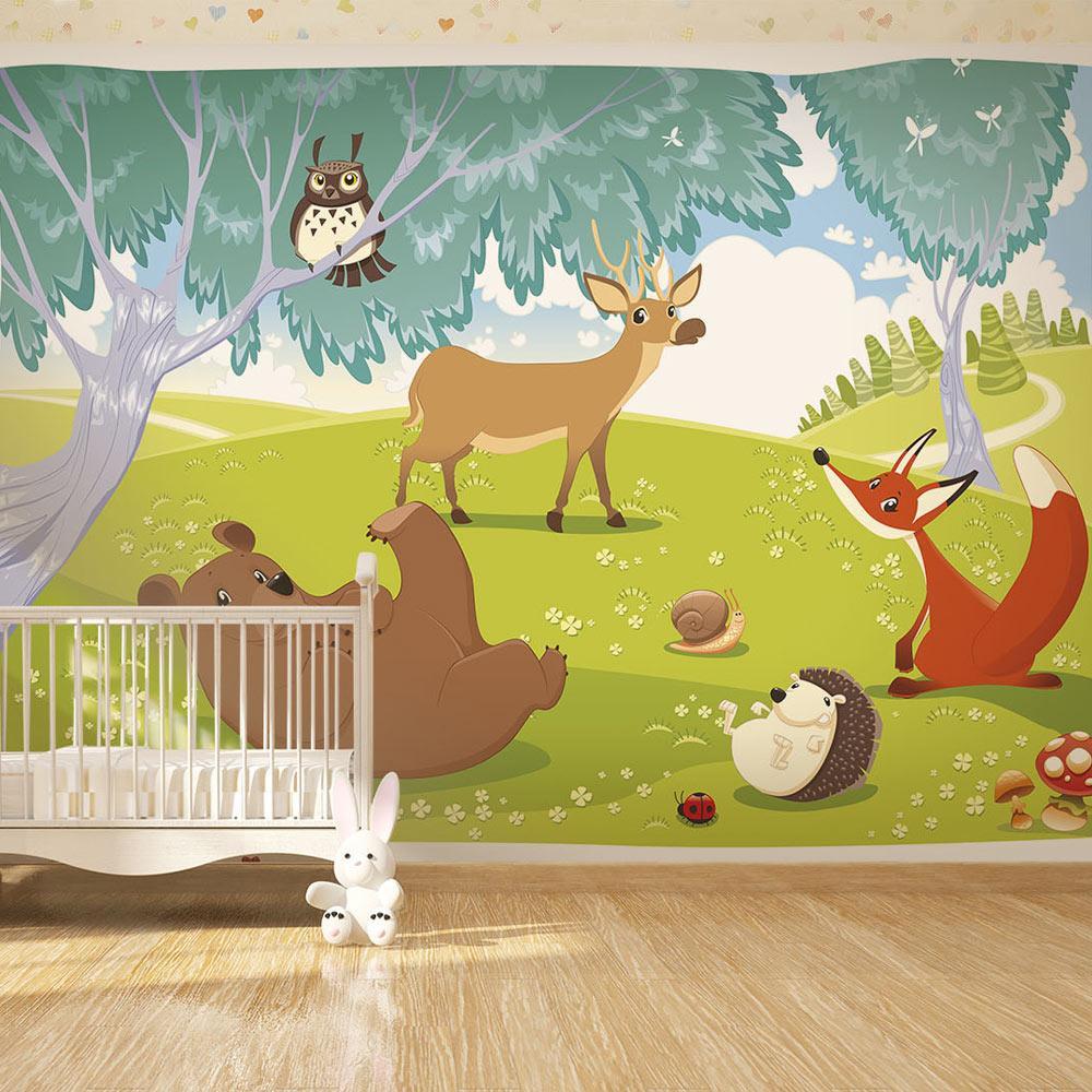 Peel and stick wall mural - Funny animals-TipTopHomeDecor