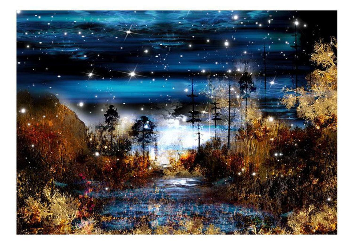 Peel and stick wall mural - Magical forest-TipTopHomeDecor