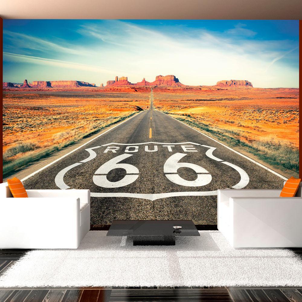 Peel and stick wall mural - Route 66-TipTopHomeDecor