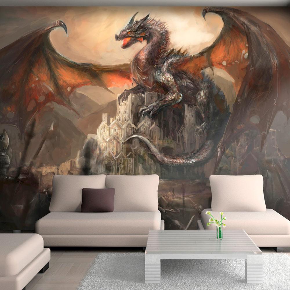 Peel and stick wall mural - Dragon castle-TipTopHomeDecor