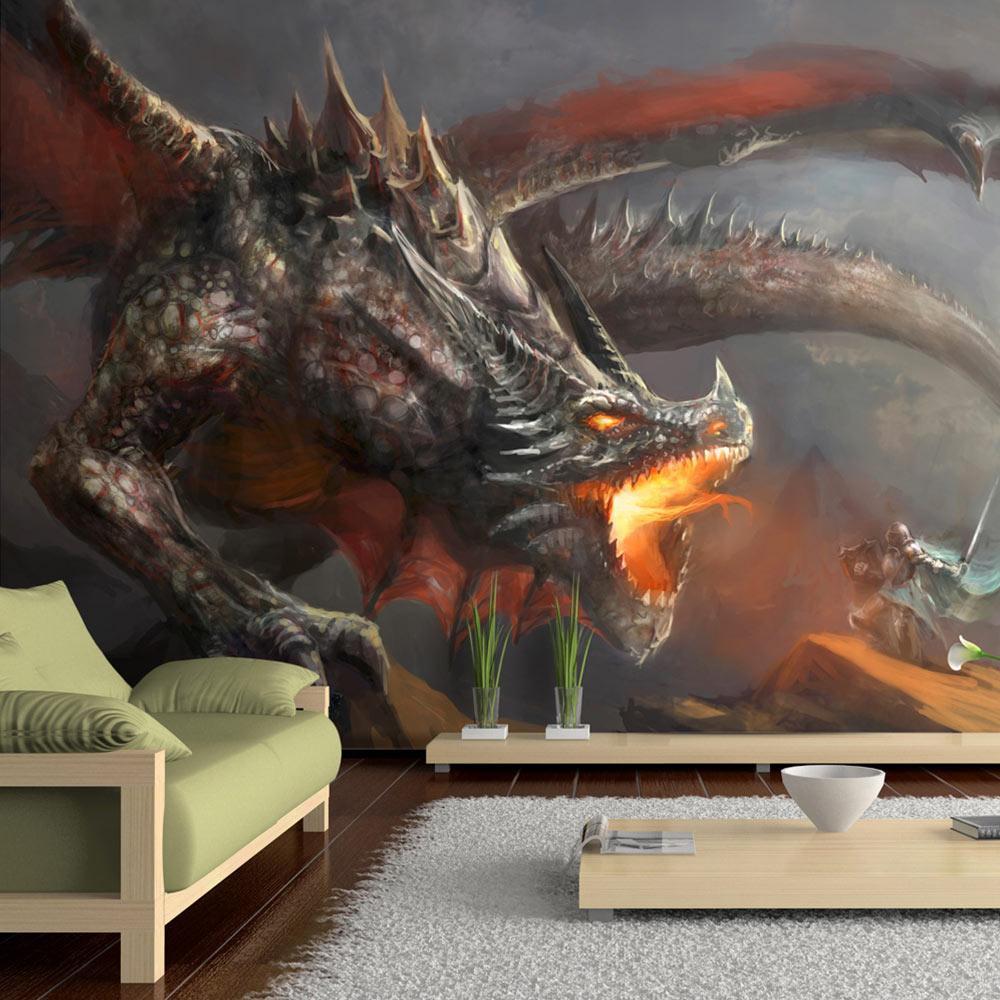 Peel and stick wall mural - Dragon fire-TipTopHomeDecor