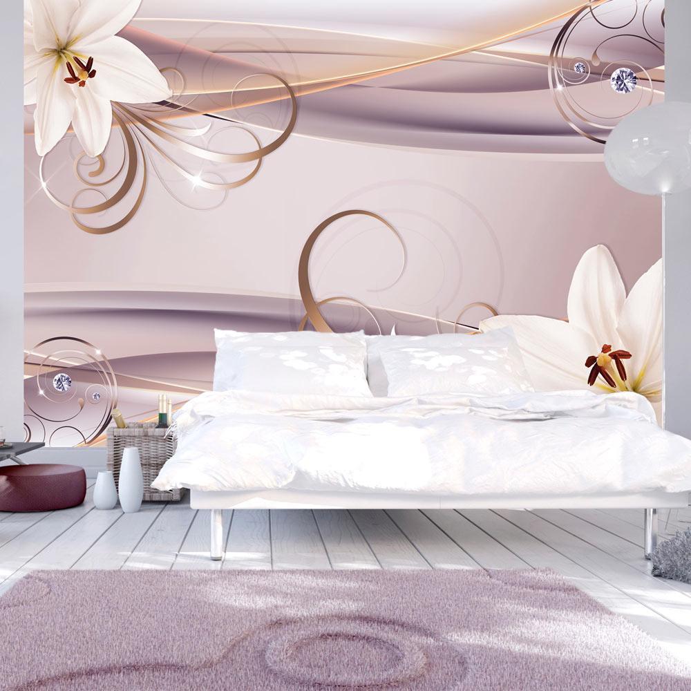 Peel and stick wall mural - Among the Lilies-TipTopHomeDecor