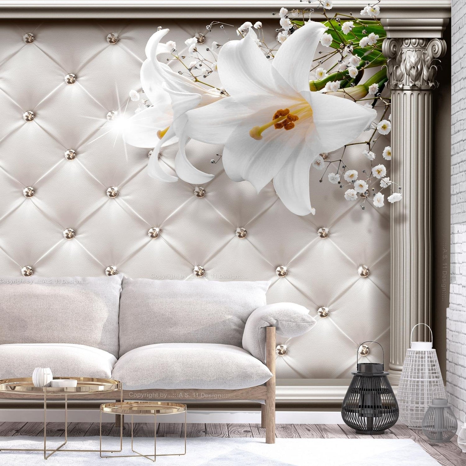 Peel and stick wall mural - Columnar Stage-TipTopHomeDecor