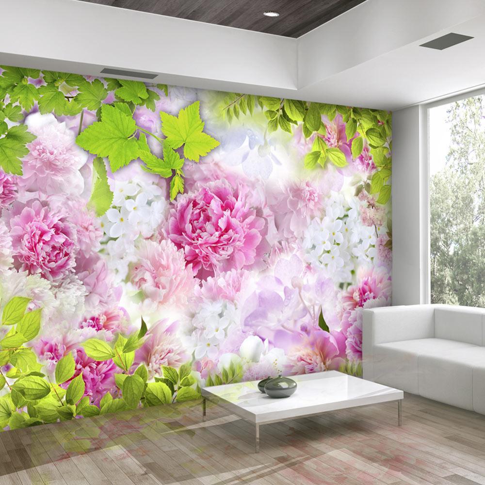 Peel and stick wall mural - Peonies-TipTopHomeDecor