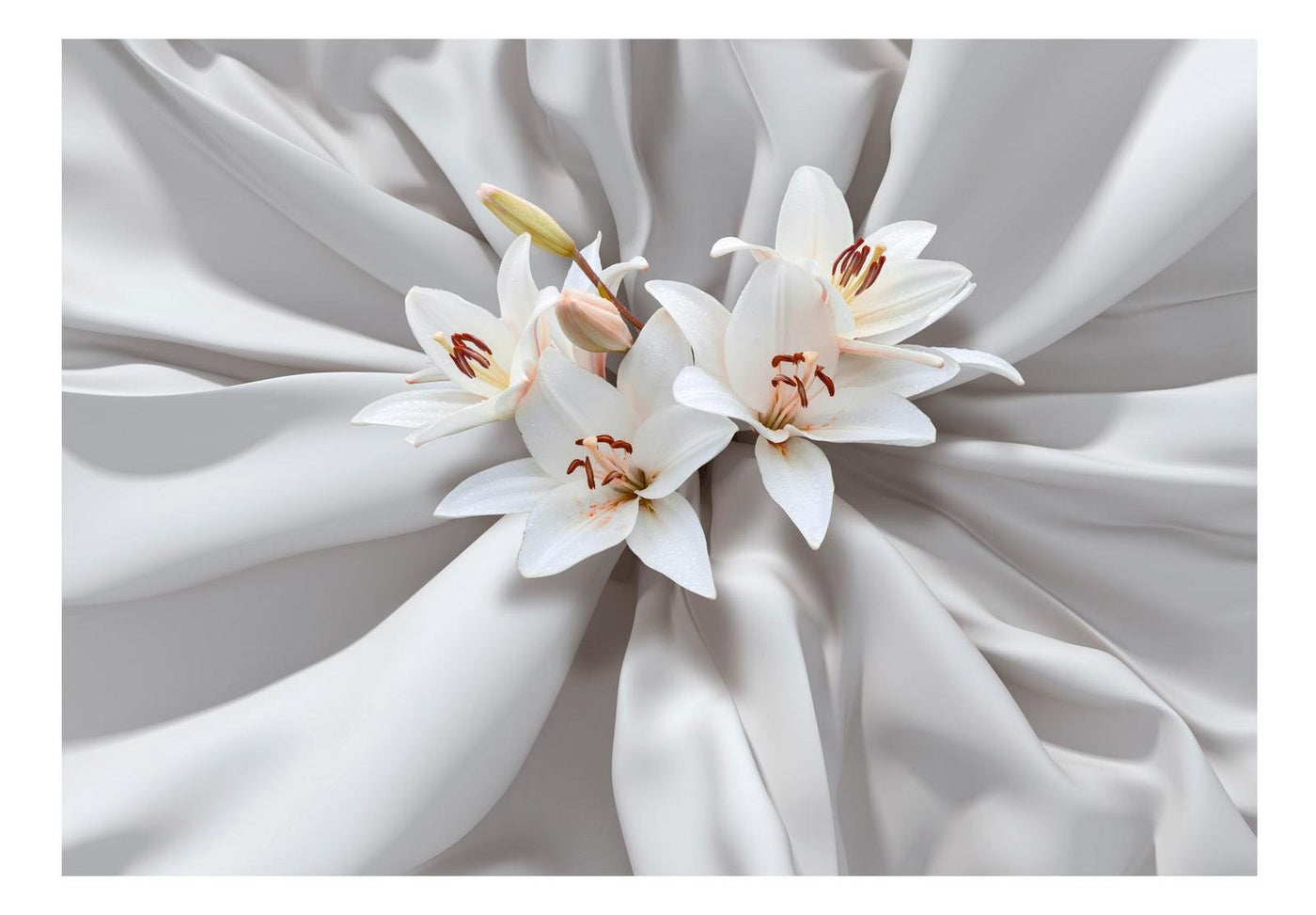 Peel and stick wall mural - Sensual Lilies-TipTopHomeDecor