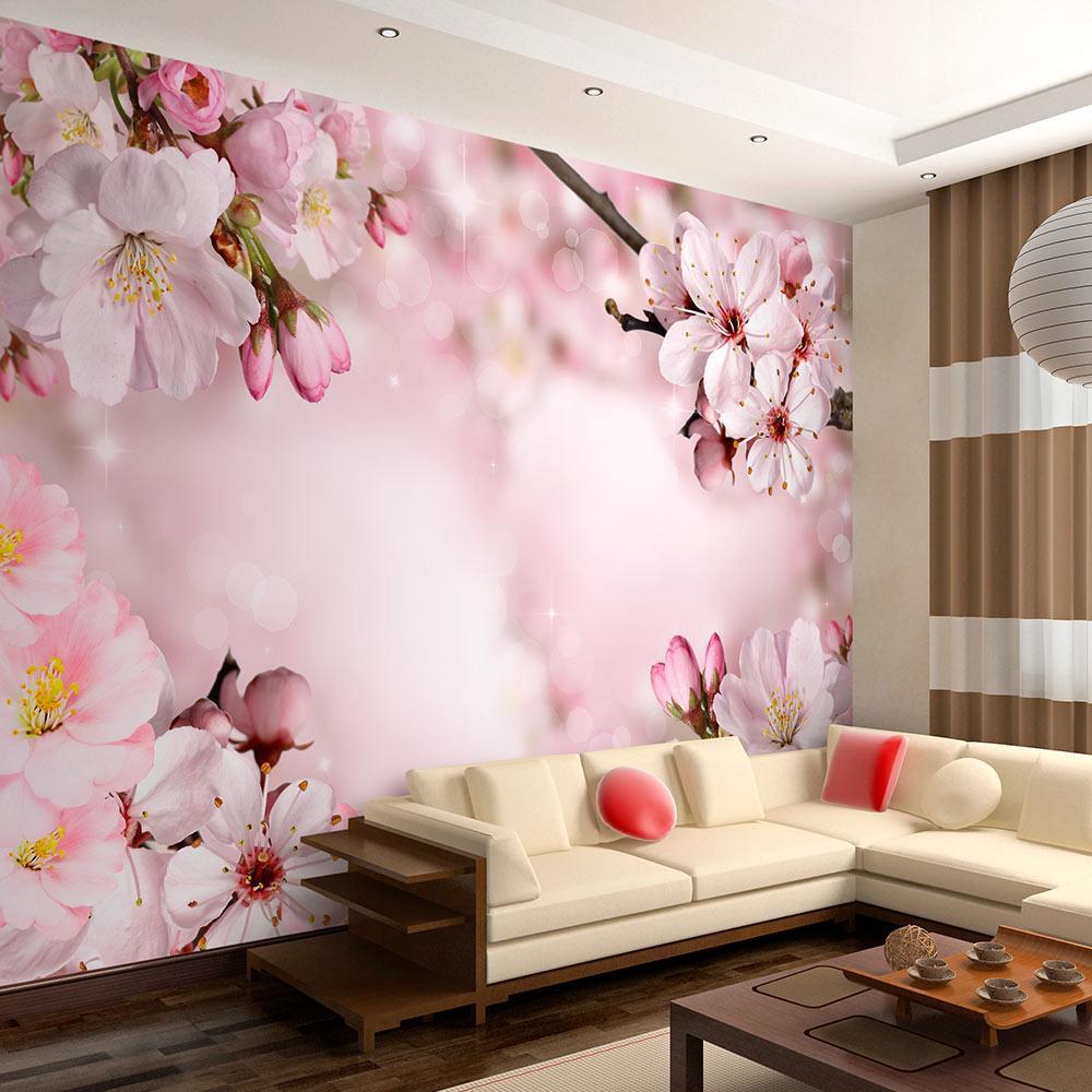 Peel and stick wall mural - Spring Cherry Blossom-TipTopHomeDecor