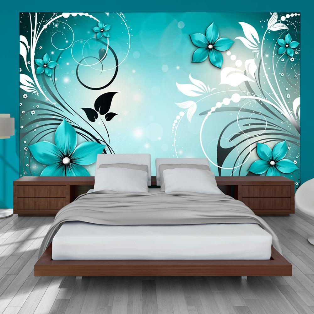 Peel and stick wall mural - Turquoise dream-TipTopHomeDecor