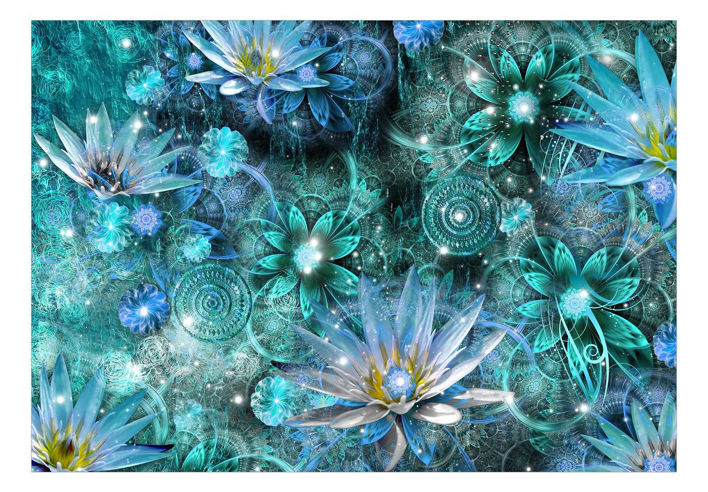 Peel and stick wall mural - Water Lilies-TipTopHomeDecor