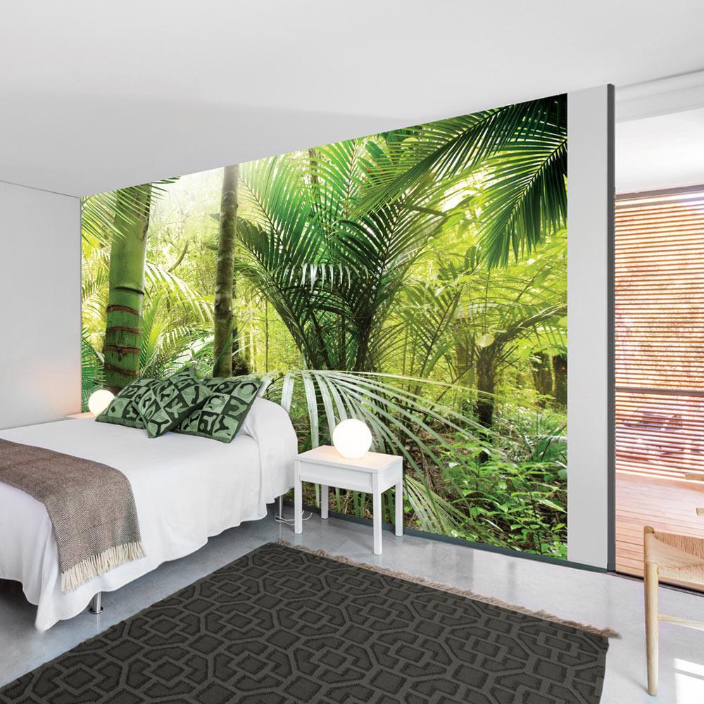 Peel and stick wall mural - Green alley-TipTopHomeDecor