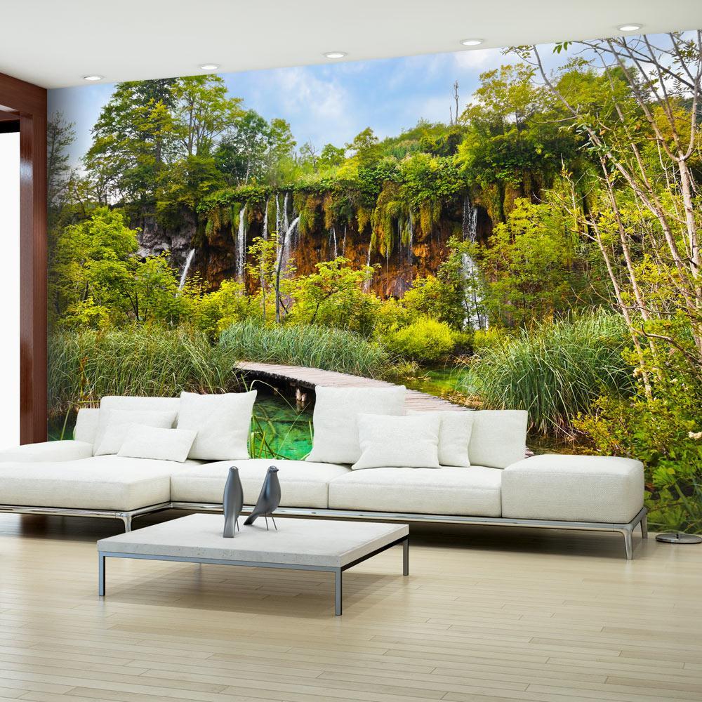Peel and stick wall mural - Green oasis-TipTopHomeDecor