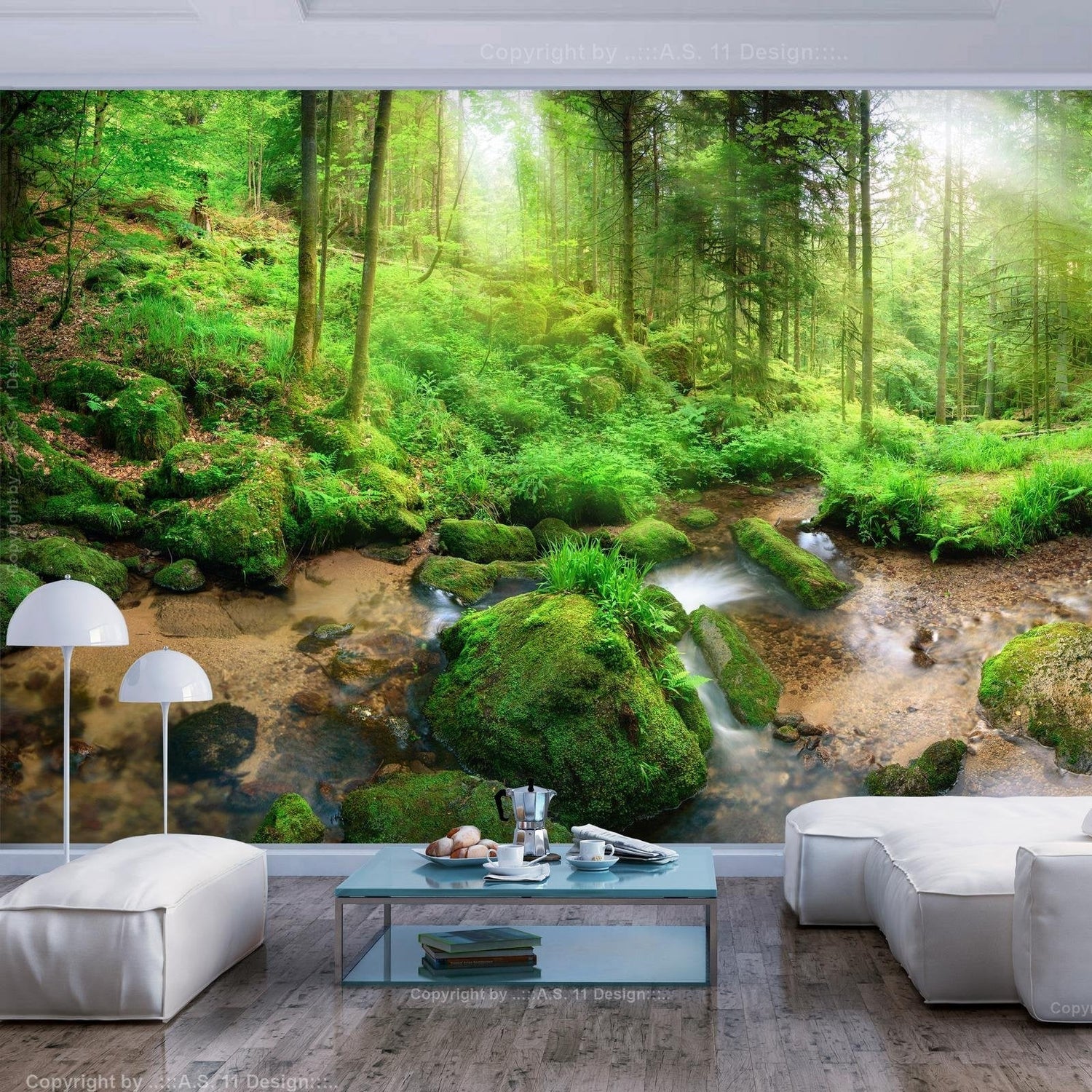 Peel and stick wall mural - Humid Forest-TipTopHomeDecor