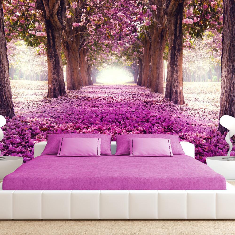 Peel and stick wall mural - Pink path-TipTopHomeDecor