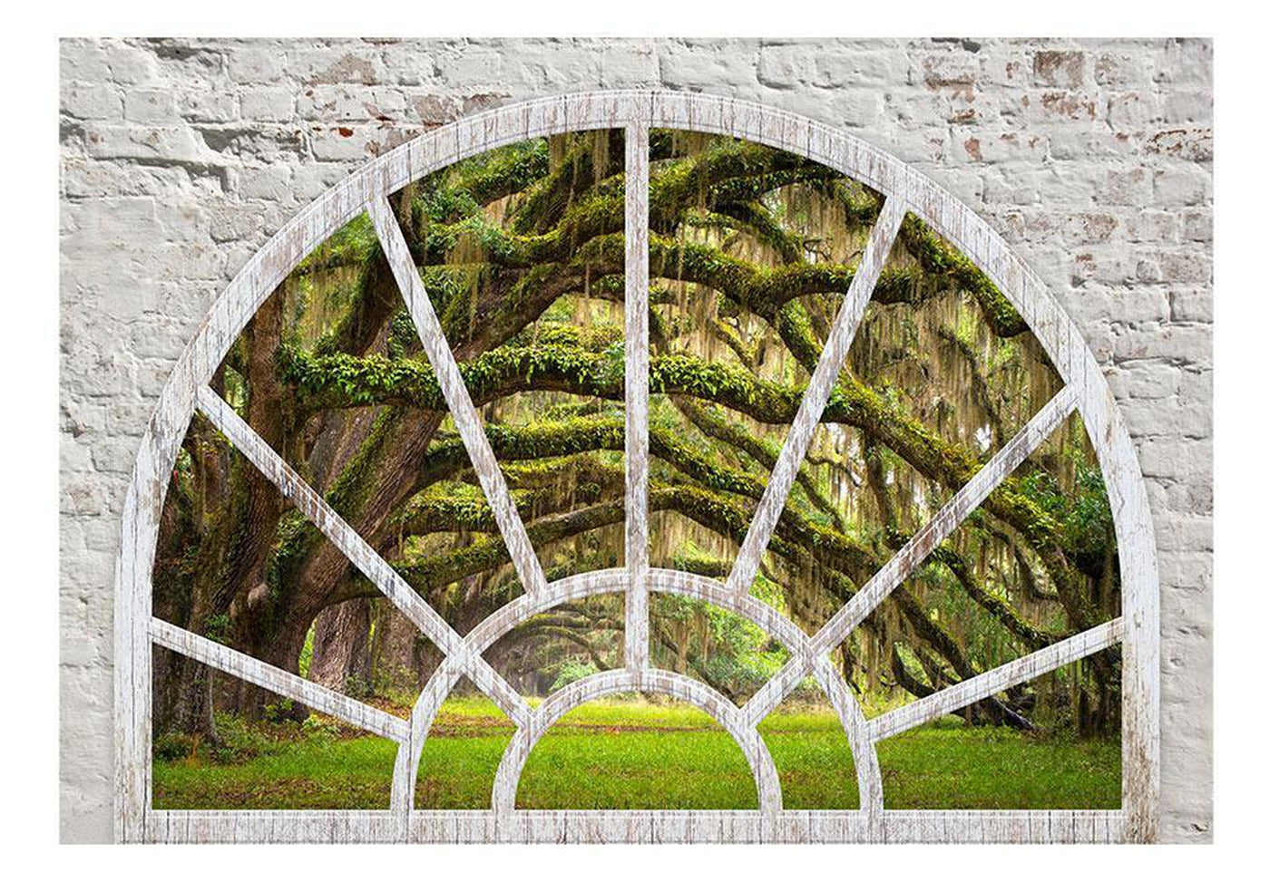 Peel and stick wall mural - Window to Secret Forest-TipTopHomeDecor