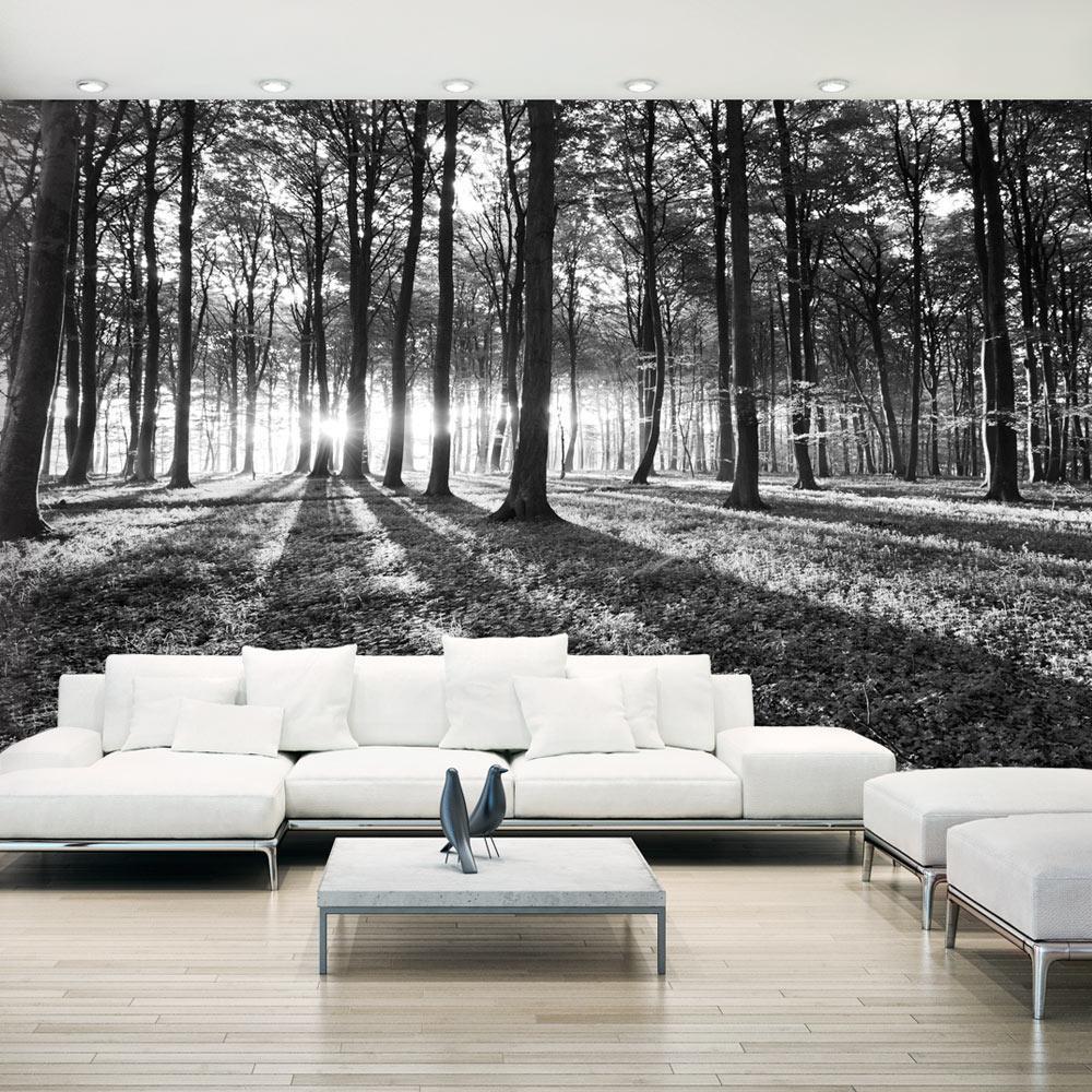 Peel and stick wall mural - Grey Wilderness II-TipTopHomeDecor