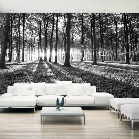 Peel and stick wall mural - Grey Wilderness II-TipTopHomeDecor