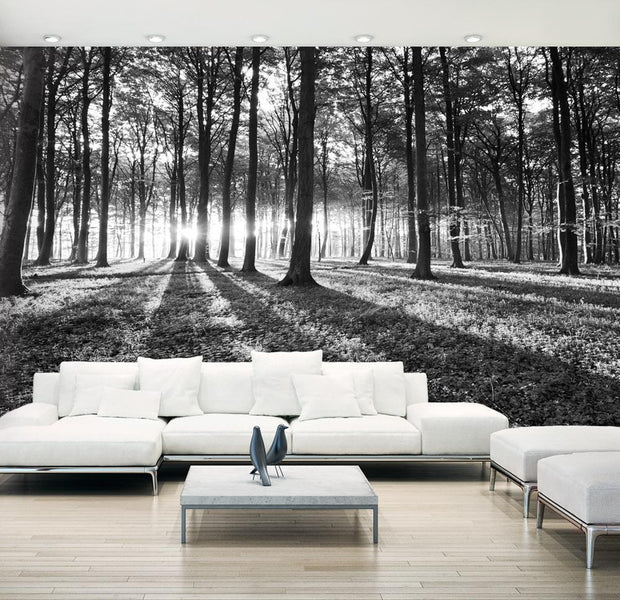 Peel and stick wall mural - Grey Wilderness II-TipTopHomeDecor