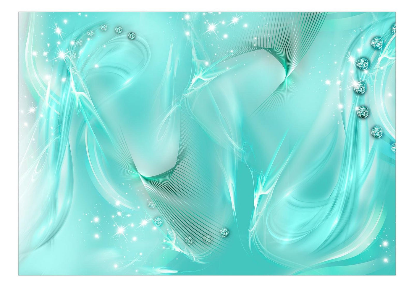 Peel and stick wall mural - Enchanted Turquoise-TipTopHomeDecor