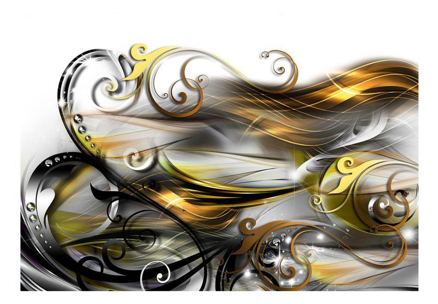 Peel and stick wall mural - Gold expression-TipTopHomeDecor