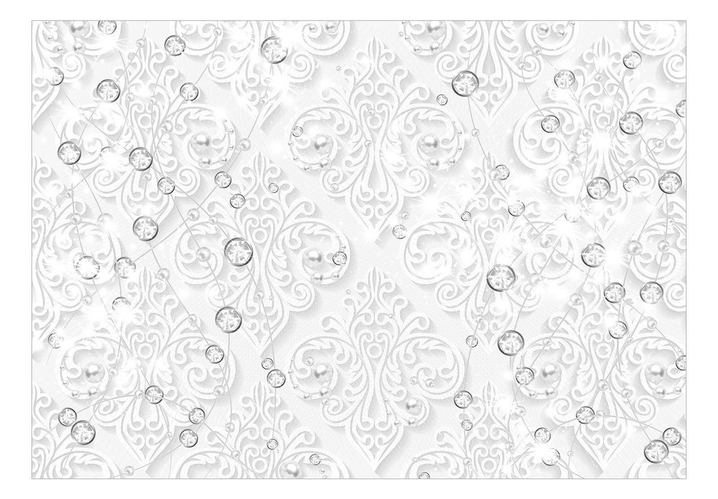 Peel and stick wall mural - Ornaments with Diamonds-TipTopHomeDecor