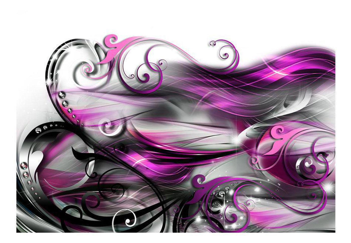 Peel and stick wall mural - Purple expression-TipTopHomeDecor