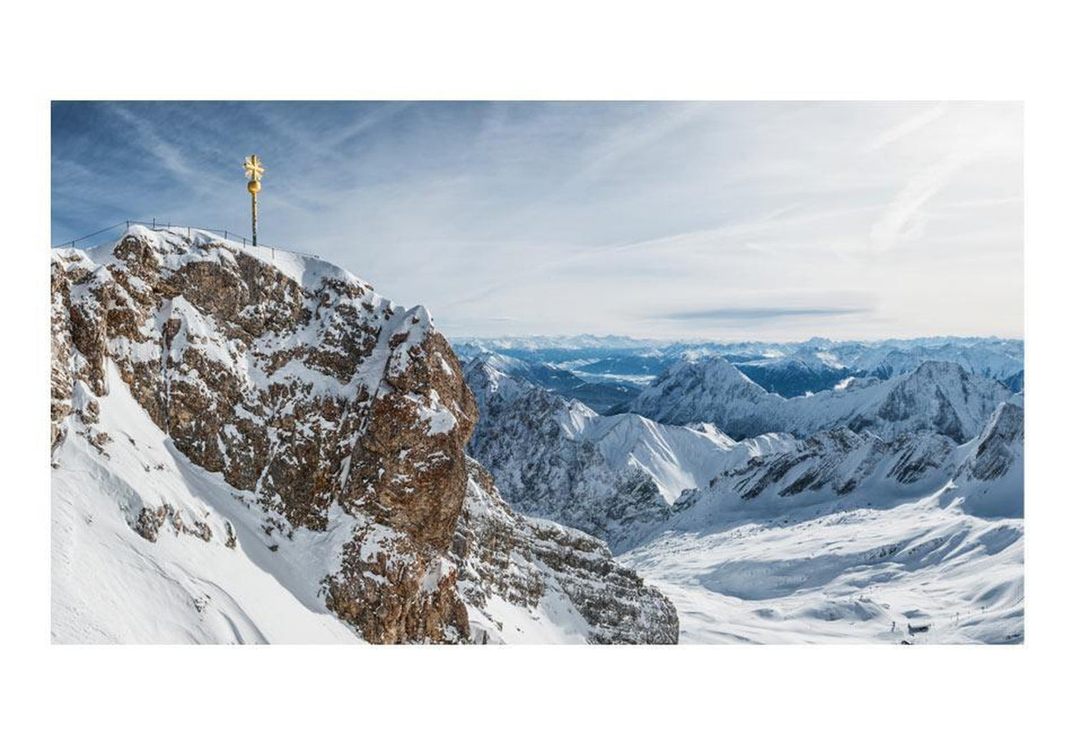 Peel and stick wall mural - Winter in Zugspitze-TipTopHomeDecor