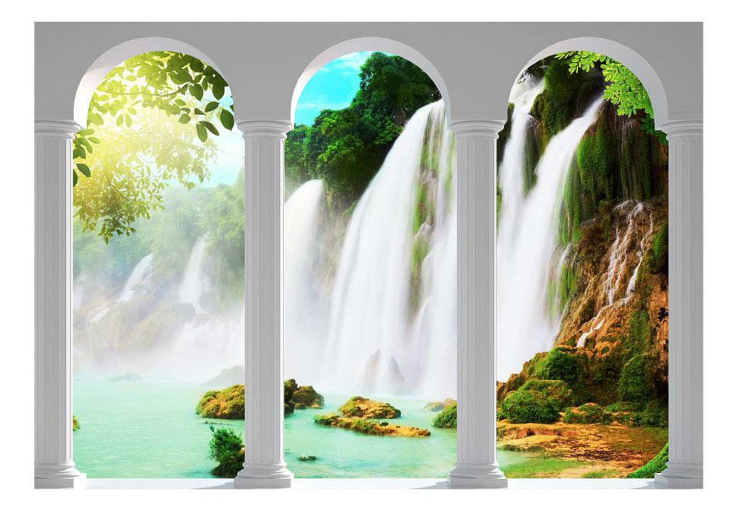 Peel and stick wall mural - Waterfall-TipTopHomeDecor